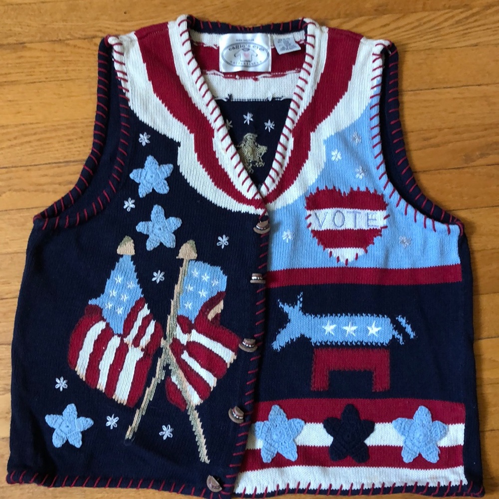 Vote sweater vest!